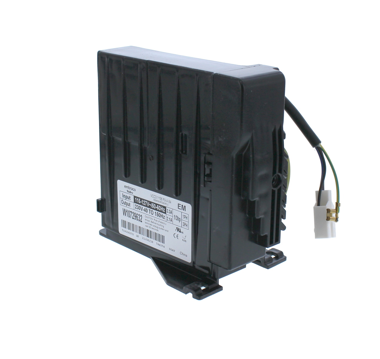 W10729632 - Genuine OEM Whirlpool Refrigerator Inverter Box